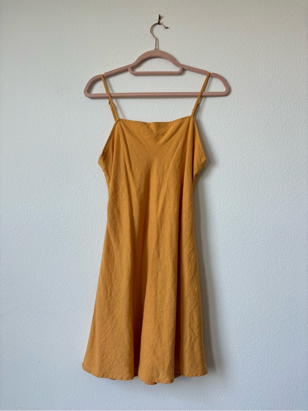 Abercrombie & Fitch Mustard Spaghetti Strap Slip Dress ☀️
